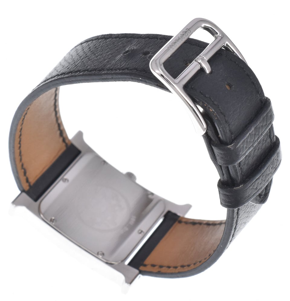 Hermes Heure H Quartz Stainless Steel and Leather 26