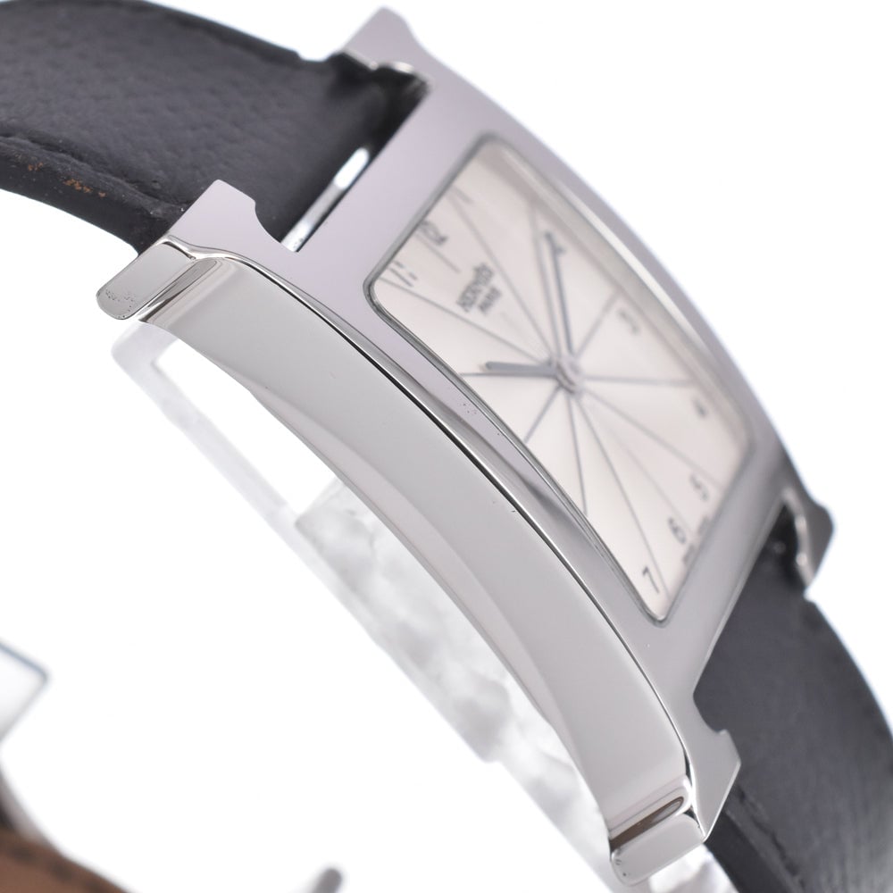 Hermes Heure H Quartz Stainless Steel and Leather 26