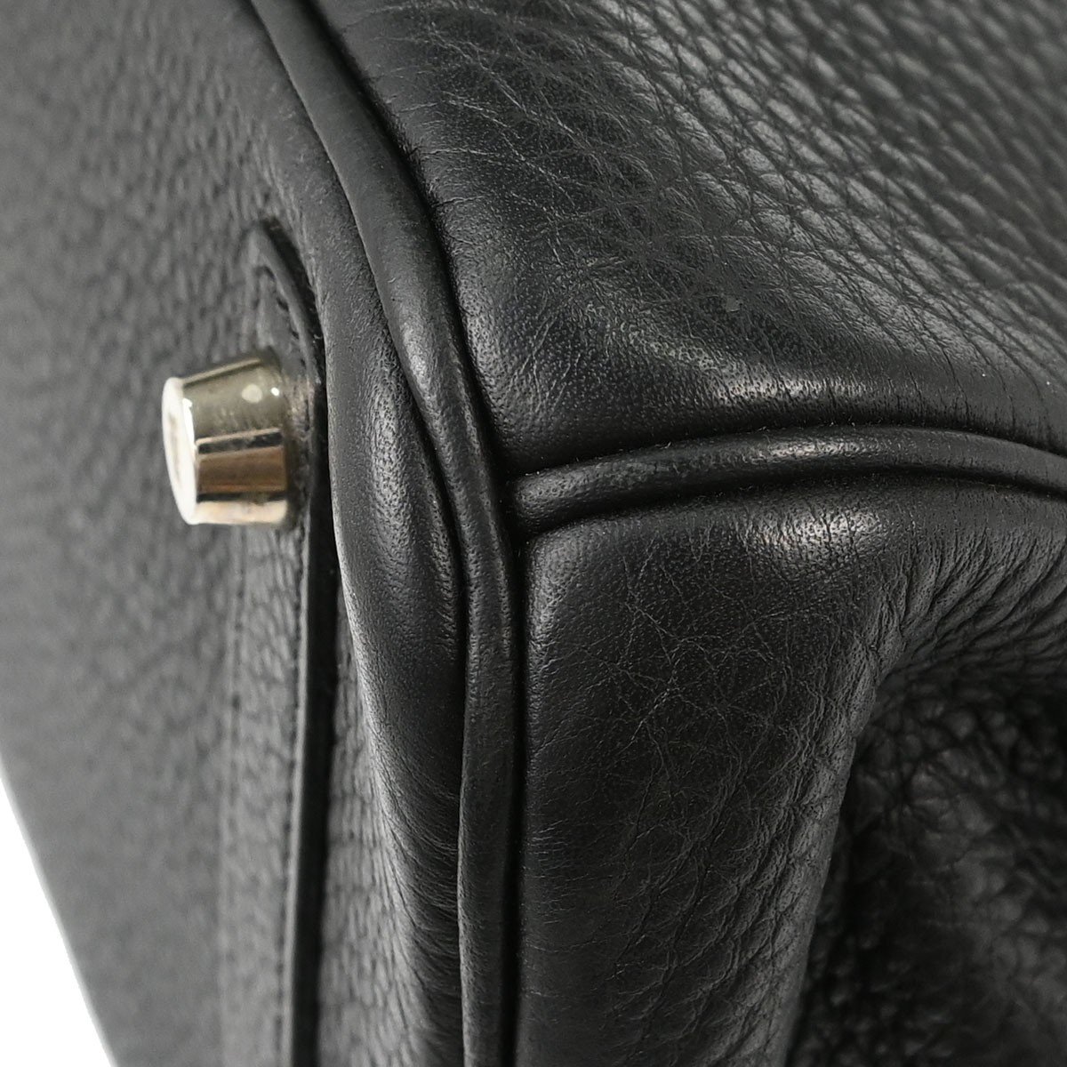 Hermes Birkin Black Clemence with Palladium Hardware 30