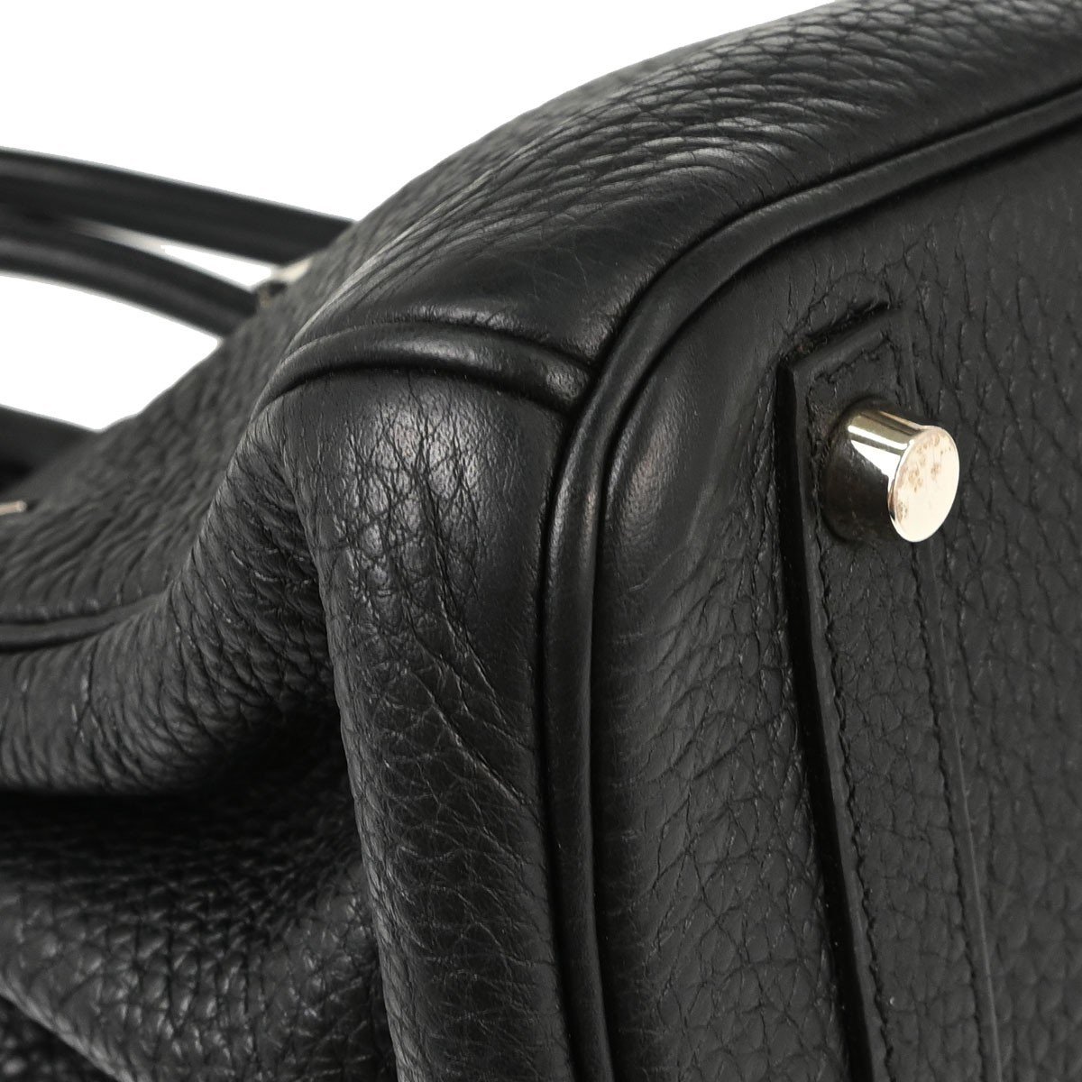 Hermes Birkin Black Clemence with Palladium Hardware 30