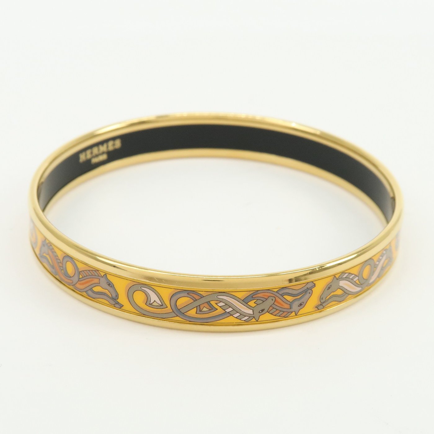 Hermes Bangle Printed Enamel Thin