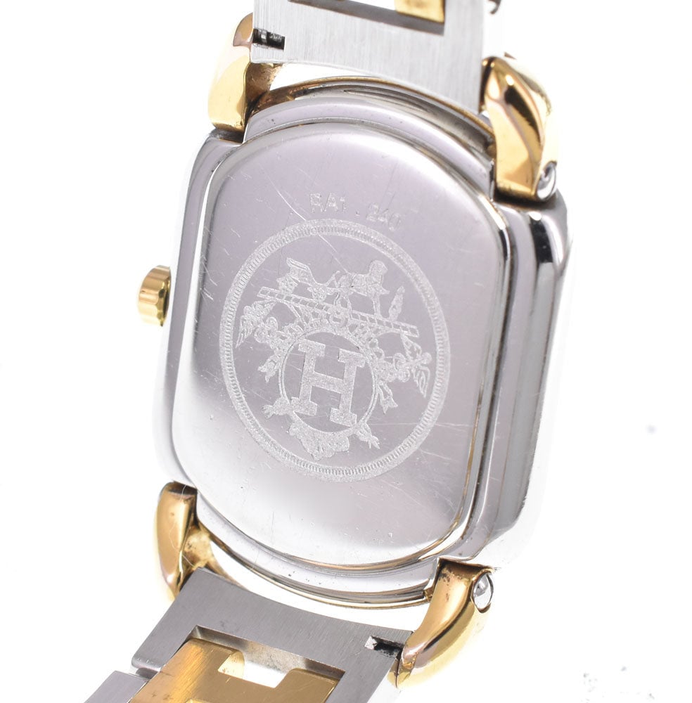 Hermes Rallye Quartz Stainless Steel and Plated Metal 20
