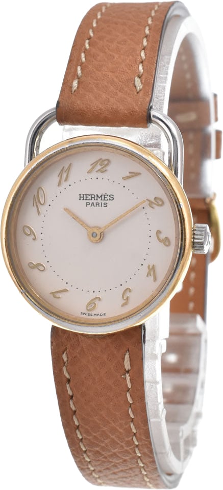 Hermes Arceau Quartz Stainless Steel and Leather 36