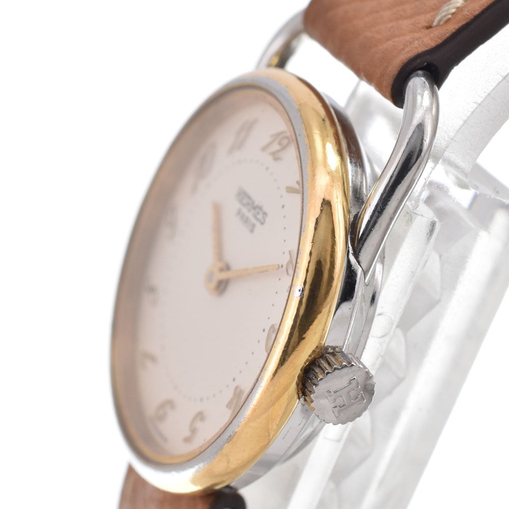 Hermes Arceau Quartz Stainless Steel and Leather 36