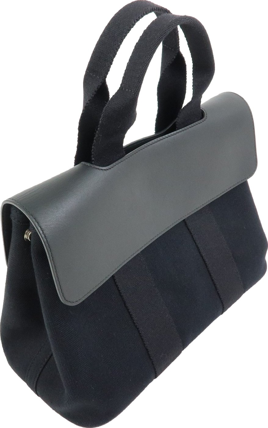 Hermes Valparaiso Toile and Leather PM