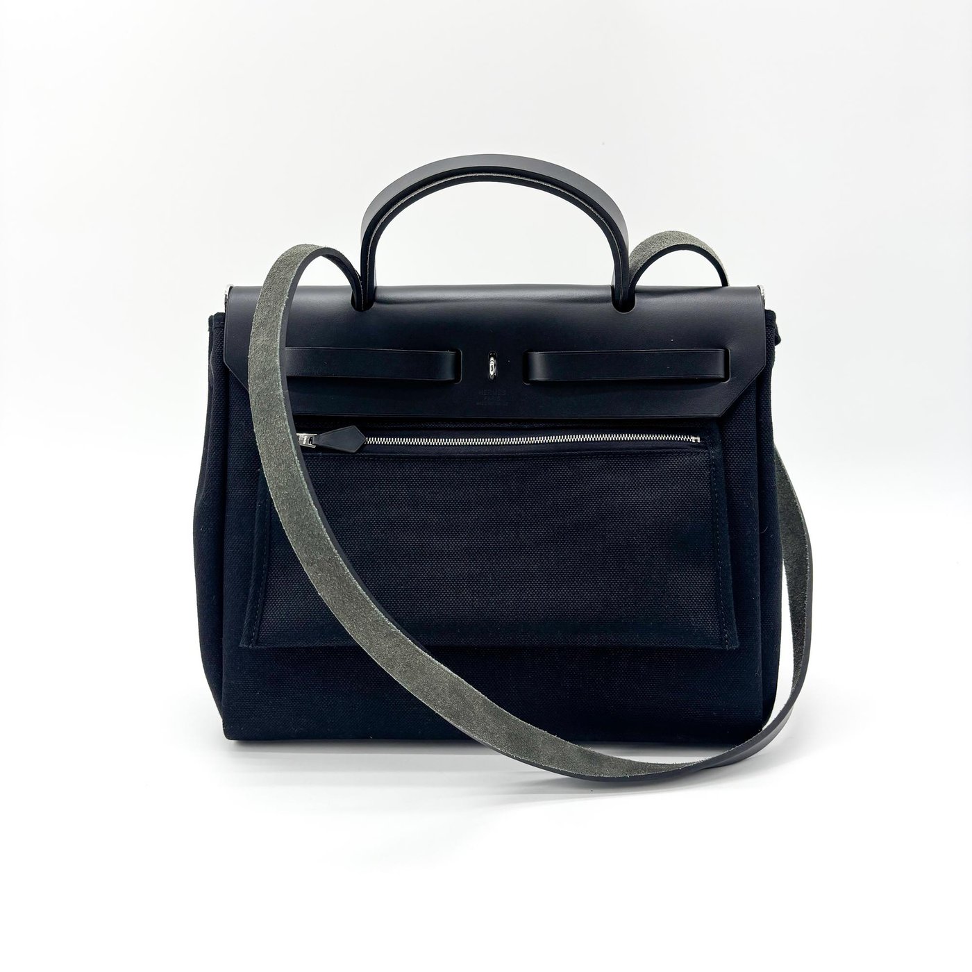 Hermes Herbag Zip Leather and Toile 31