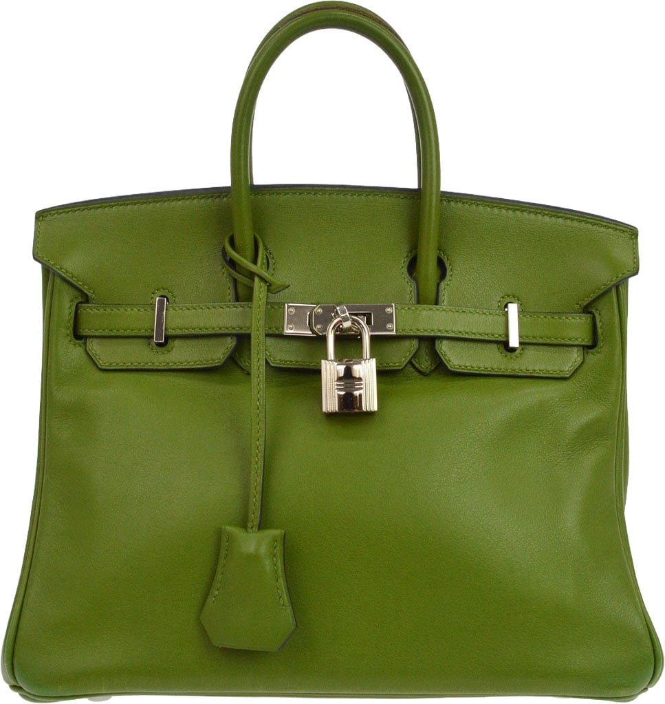 Hermes Birkin Green Swift with Palladium Hardware 25