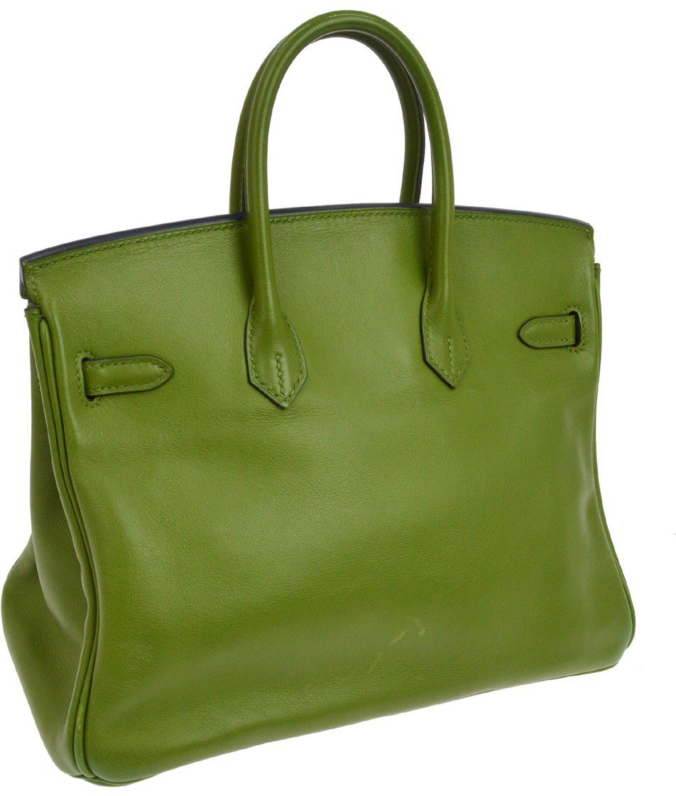 Hermes Birkin Green Swift with Palladium Hardware 25