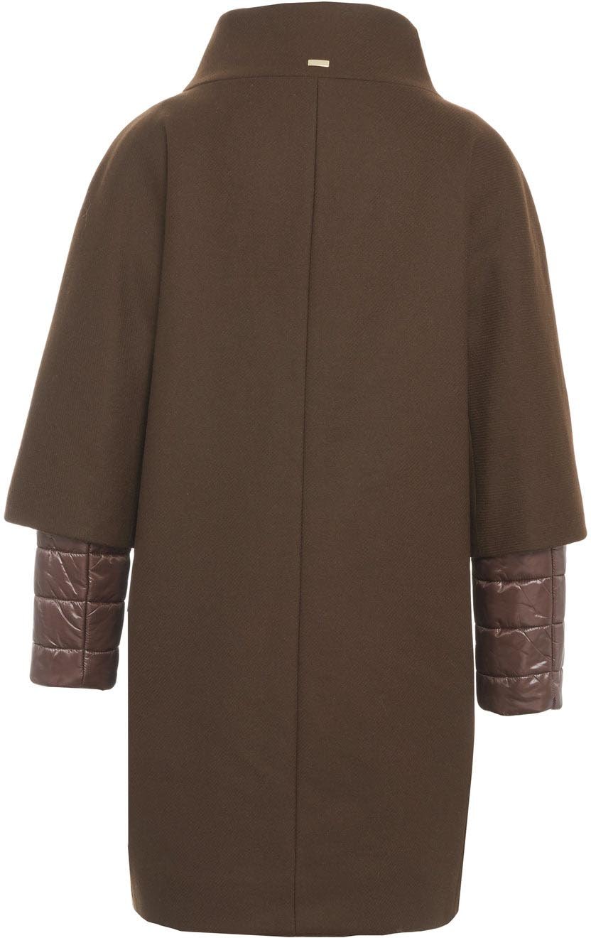Coat with funnel neck