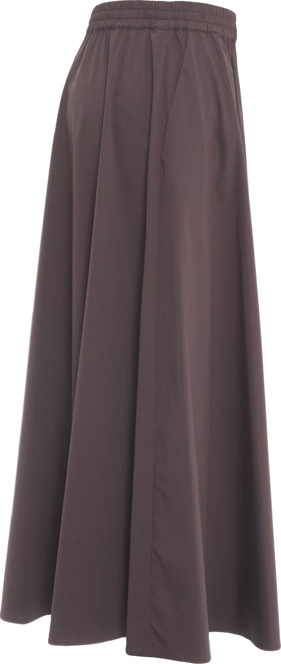 Maxi skirt with logo detail