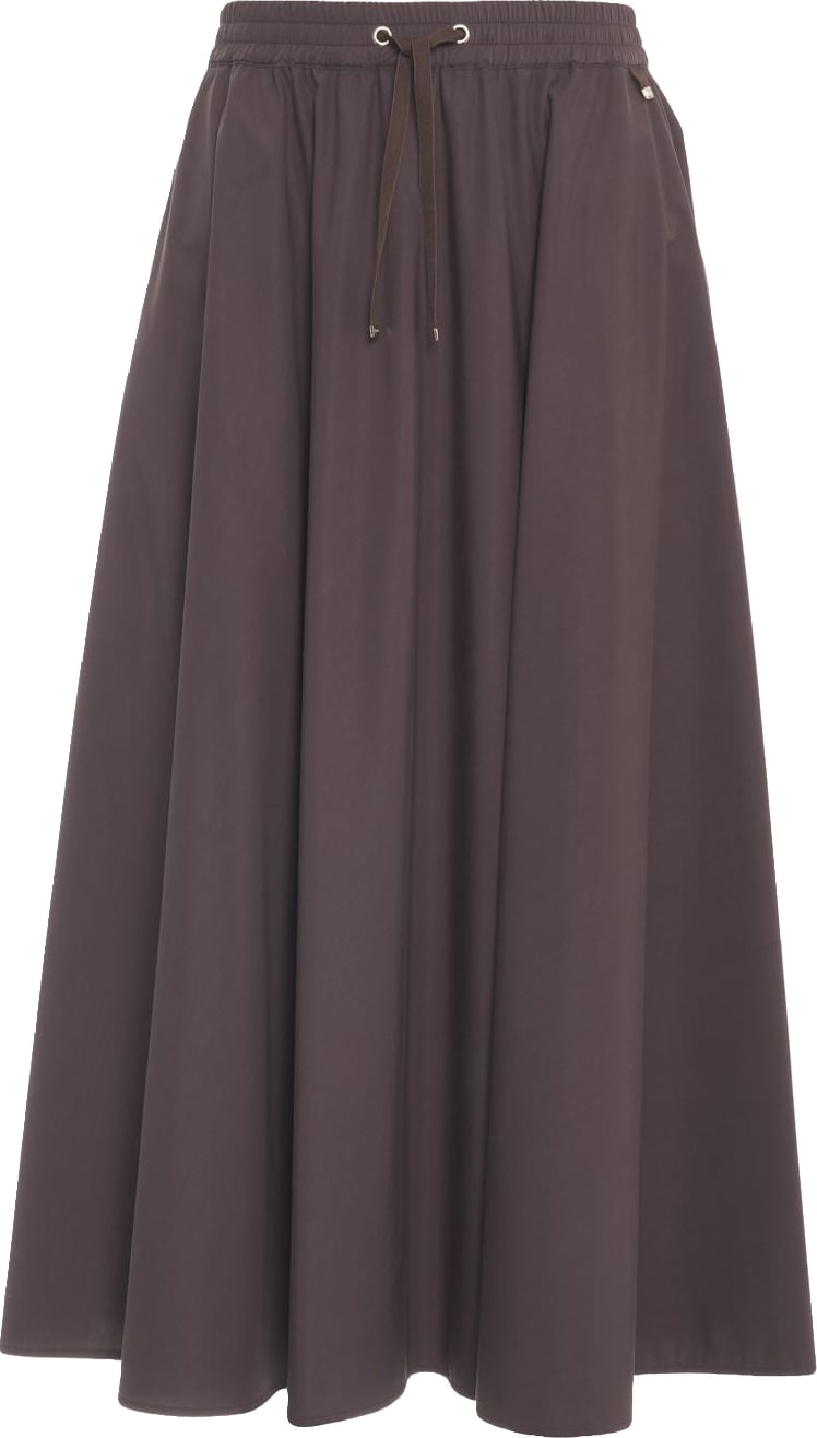 Maxi skirt with logo detail