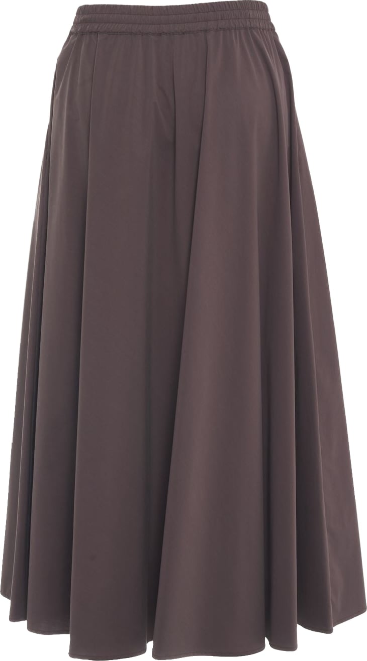 Maxi skirt with logo detail