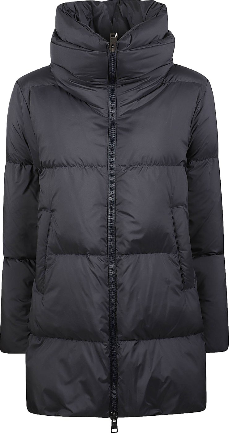A-shape Down Jacket Blue