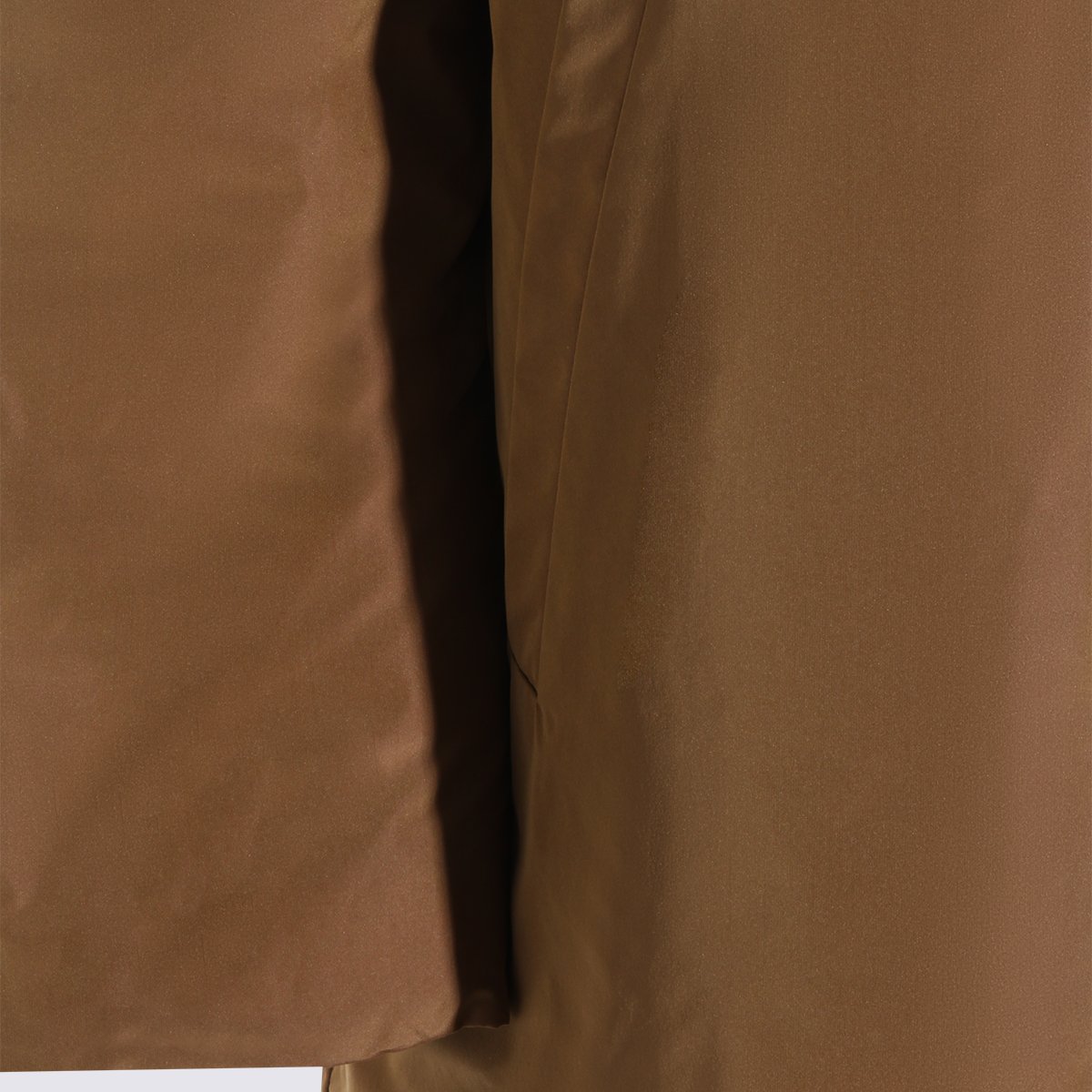 Knee-Length Matte-Finish Coat with Structured Silhouette