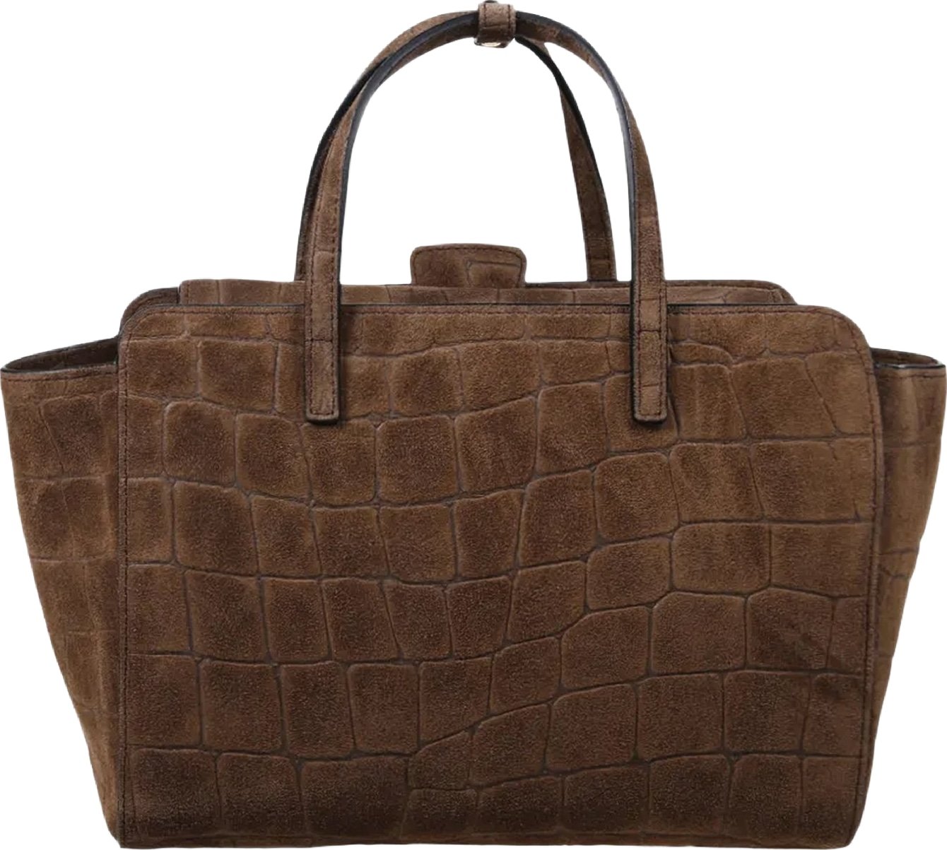 Dames Flap M Suede Cocco Chocolat