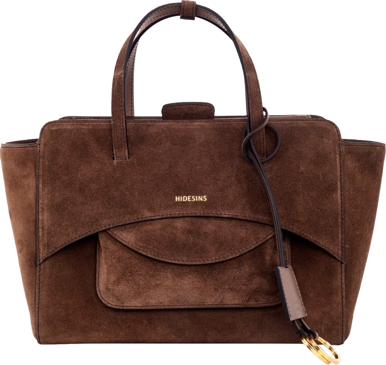 Dames Flap M Suede Chocolat