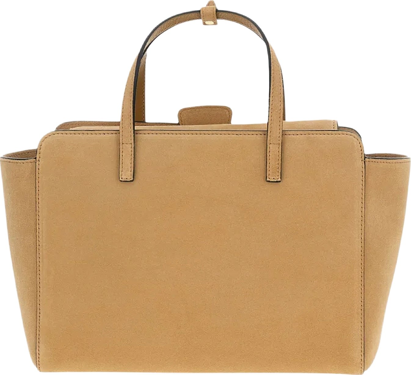 Dames Flap M Suede Camel