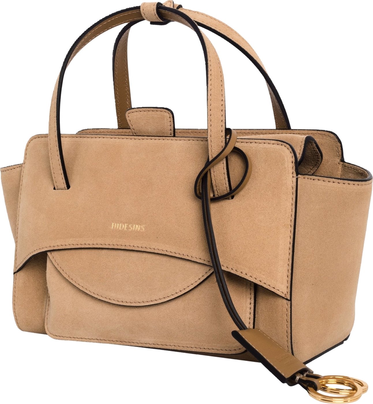 Dames Flap S Suede Cocco Camel
