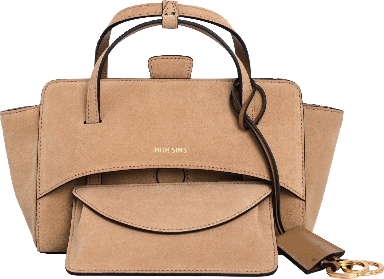 Dames Flap S Suede Cocco Camel