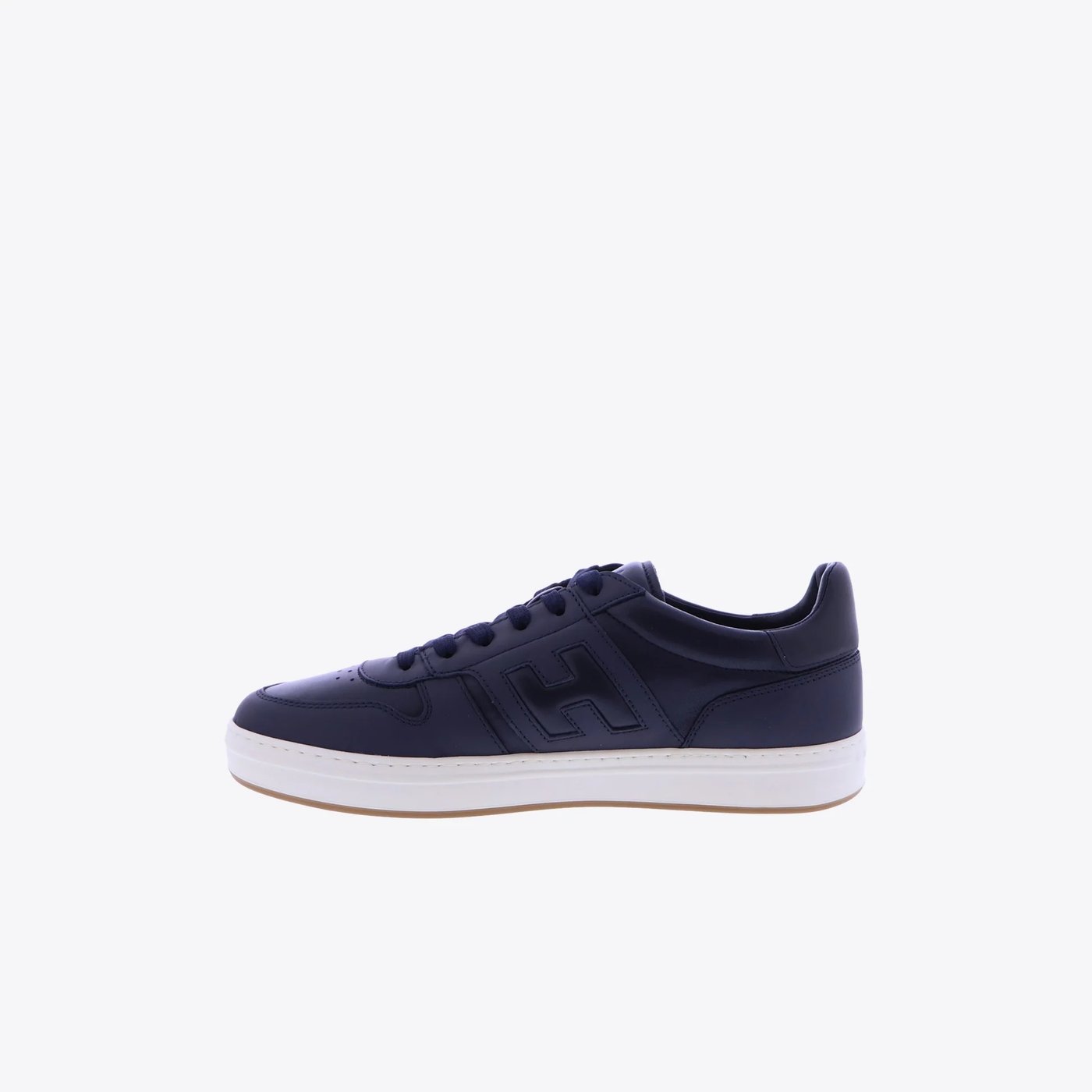 Contemporary Blue Sneakers With Embossed 'H' Detail
