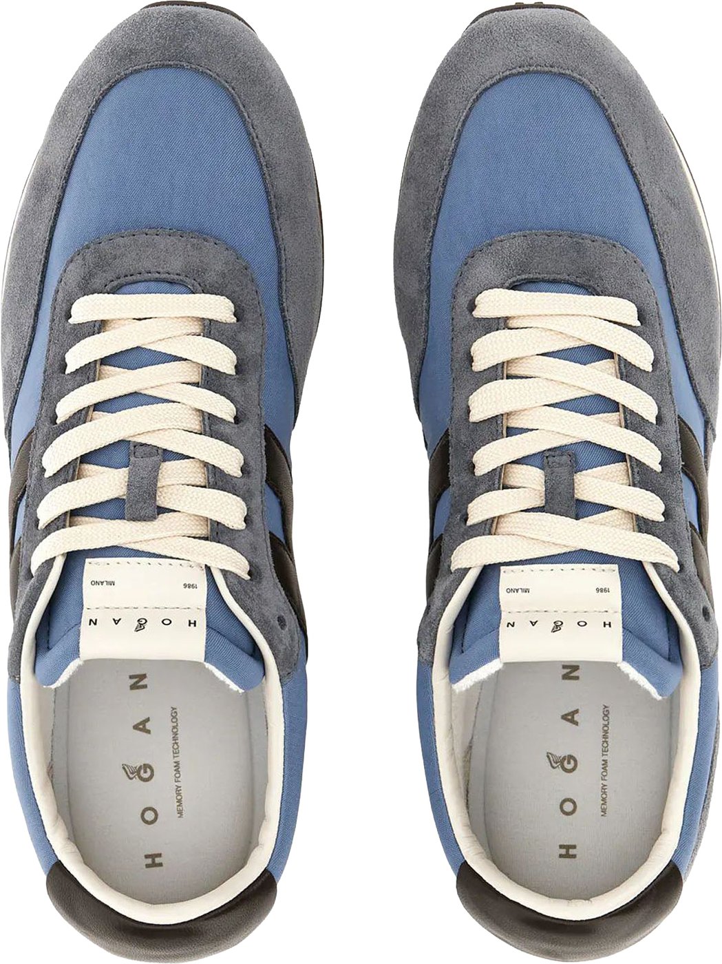 sneakers blue beige