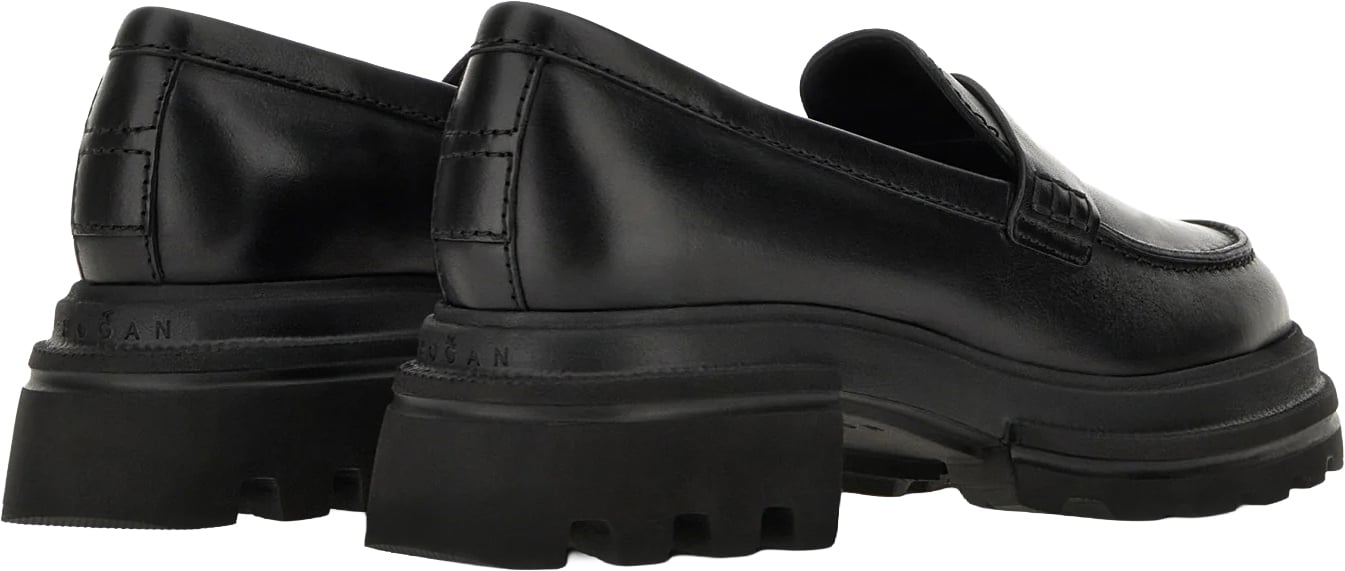 Luxe Black Calfskin Loafers With Refined Details