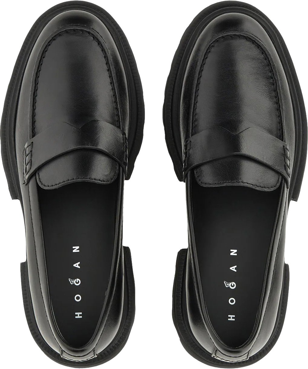 Luxe Black Calfskin Loafers With Refined Details