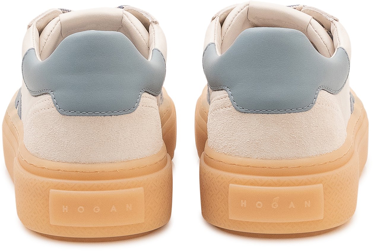 Sneaker H705 con Lacci e Inserto Laterale