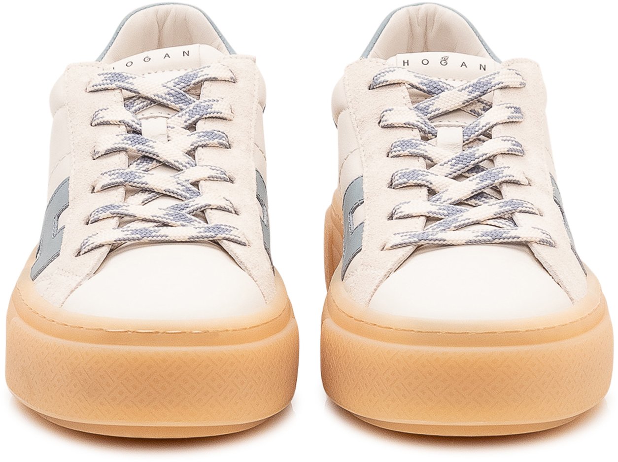 Sneaker H705 con Lacci e Inserto Laterale