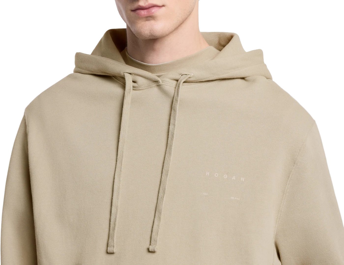 Ecru Hoodie Sweatshirt