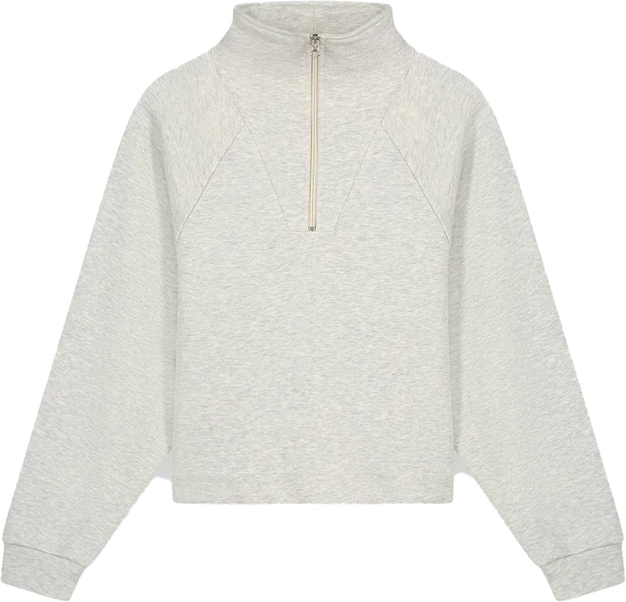 Sweater with zip melange