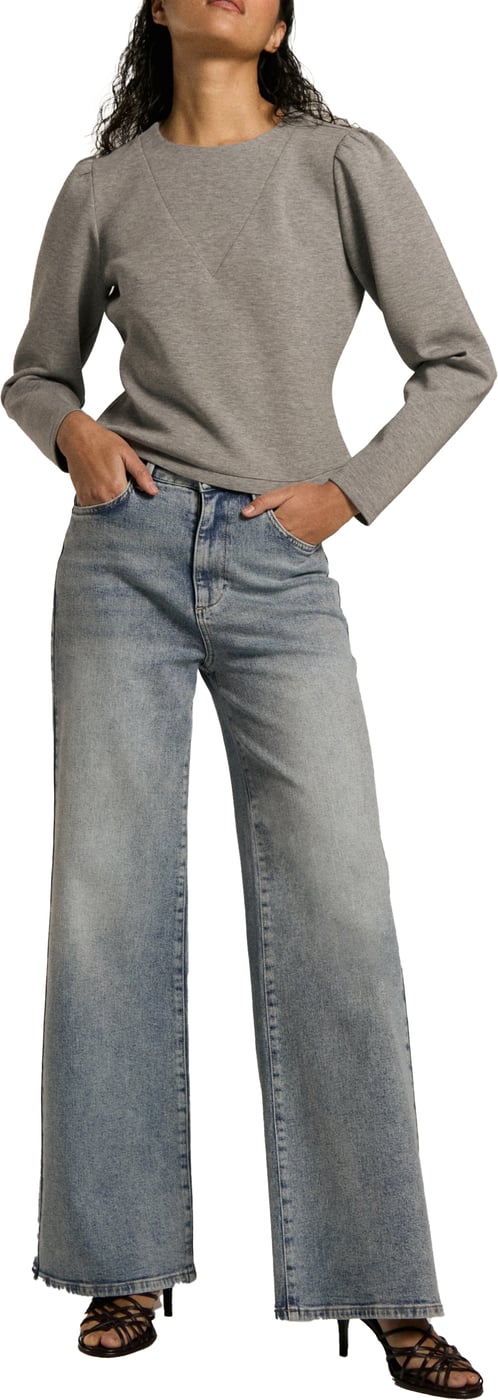 jeans blauw wide leg