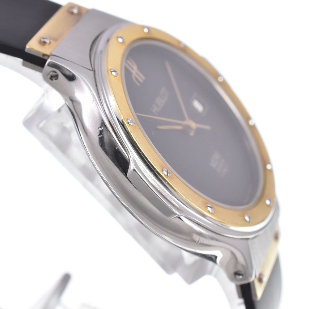 Hublot Classic MDM Quartz Stainless Steel and Rubber with Diamond Bezel, Markers and Strap Detail 32