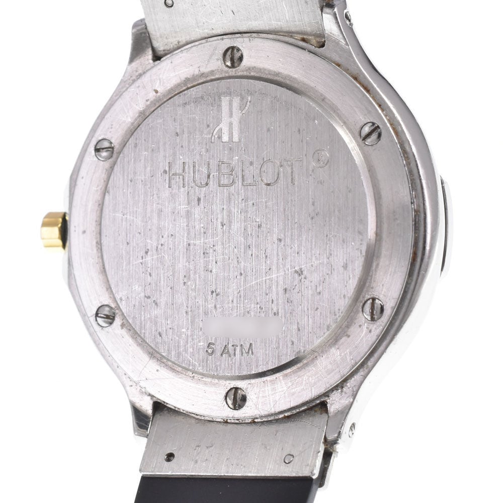 Hublot Classic MDM Quartz Stainless Steel and Rubber with Diamond Bezel, Markers and Strap Detail 32