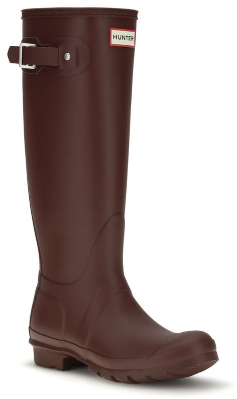 Hunter Bordeaux Rubber Rain Boots