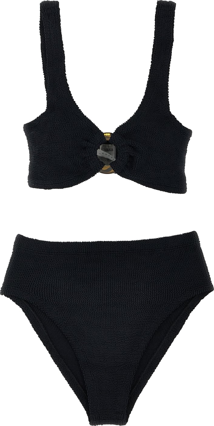 Hunza G Black Nylon Bikini