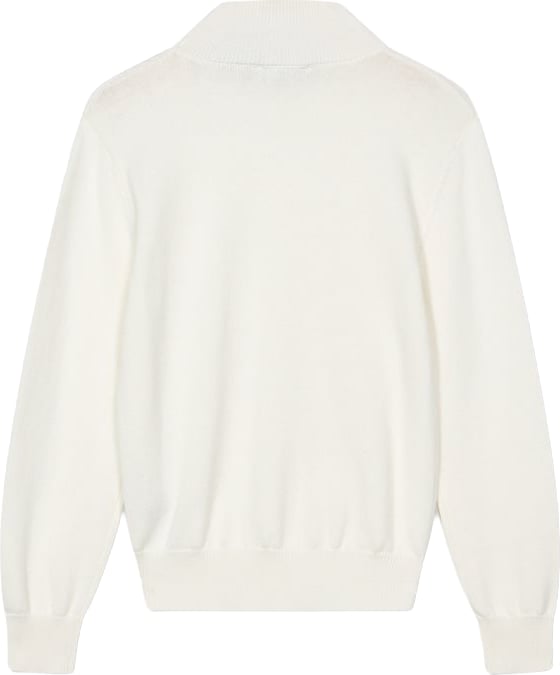 Boys' turtleneck sweater with optical white logo