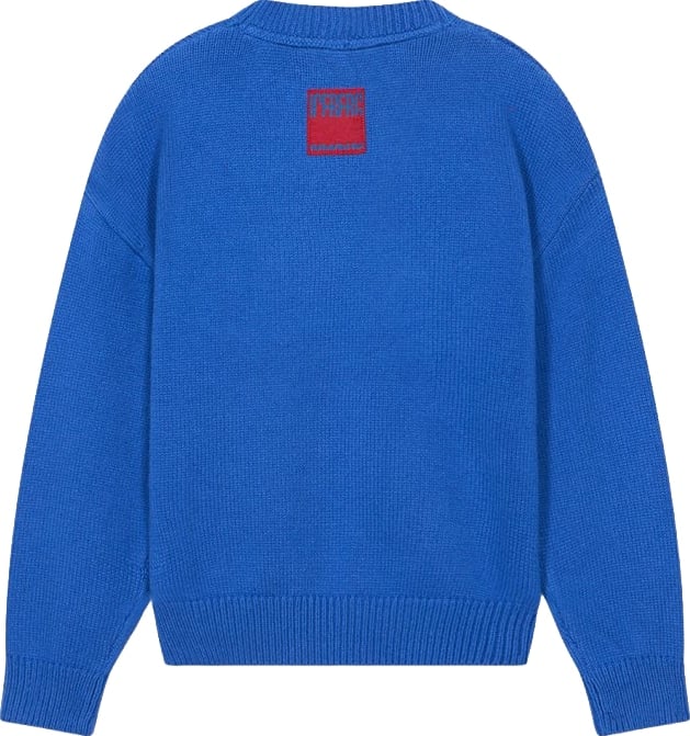 Boys' crew-neck sweater with blue Snoopy graphic