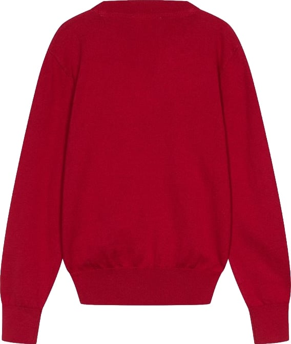 Boys' red crew-neck sweater with Peanuts graphic