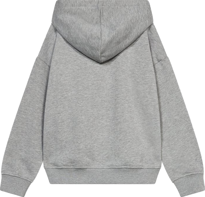 Boys' grey hoodie with nylon pocket