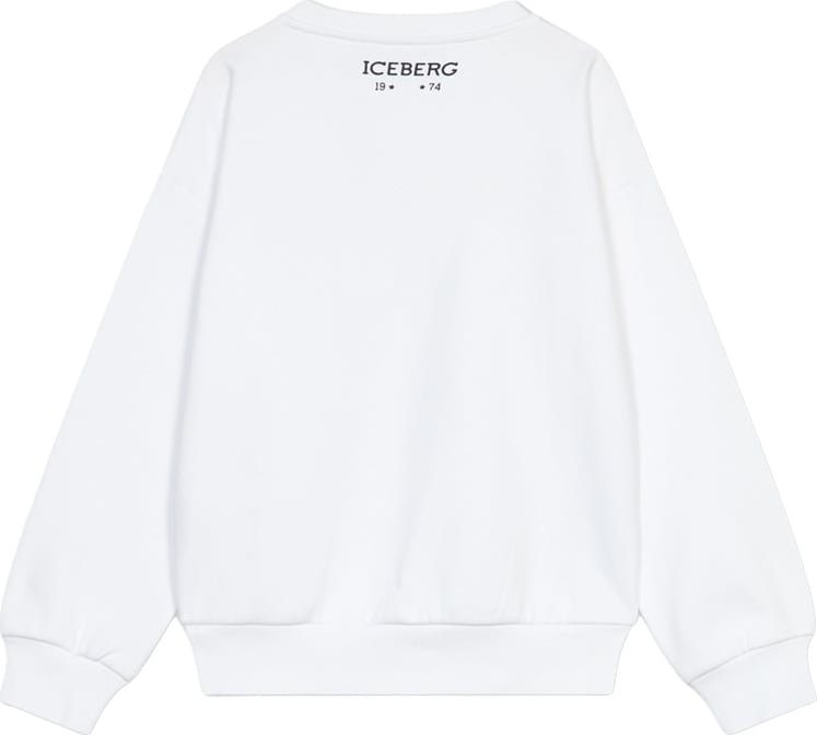 Boys' white crew-neck sweatshirt with Charlie Brown graphic