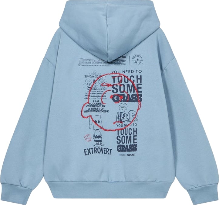 Boys' light blue hoodie with Iceberg logo
