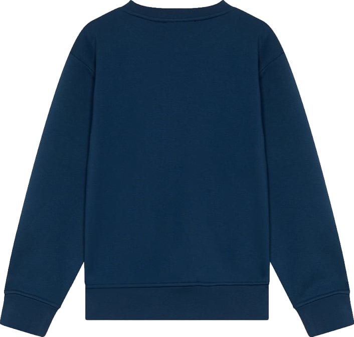 Boys' navy blue crew-neck sweatshirt with Iceberg 1974 graphic