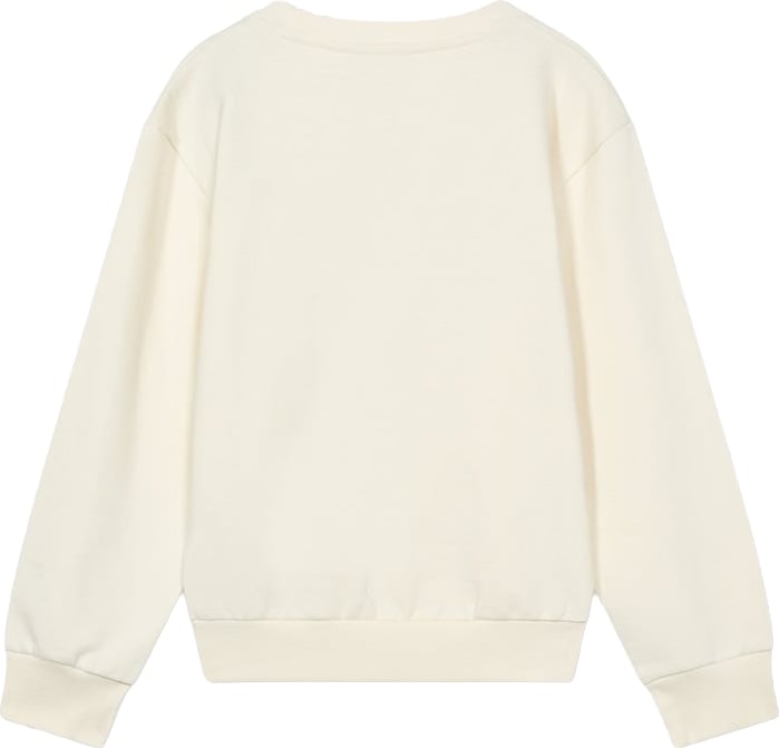 Boys' cream crew-neck sweatshirt with Iceberg logo