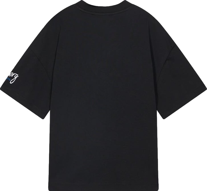Boys' black T-shirt with food graphic and Iceberg logo