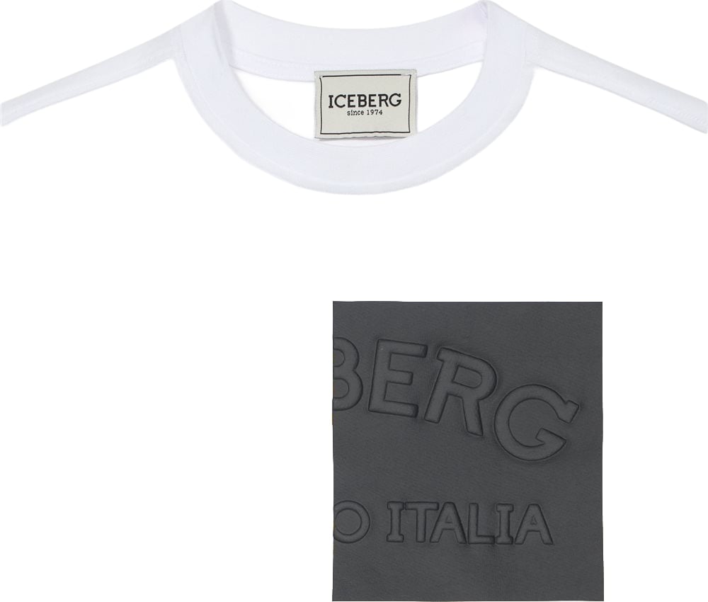 Boys' white long-sleeved T-shirt with nylon pocket