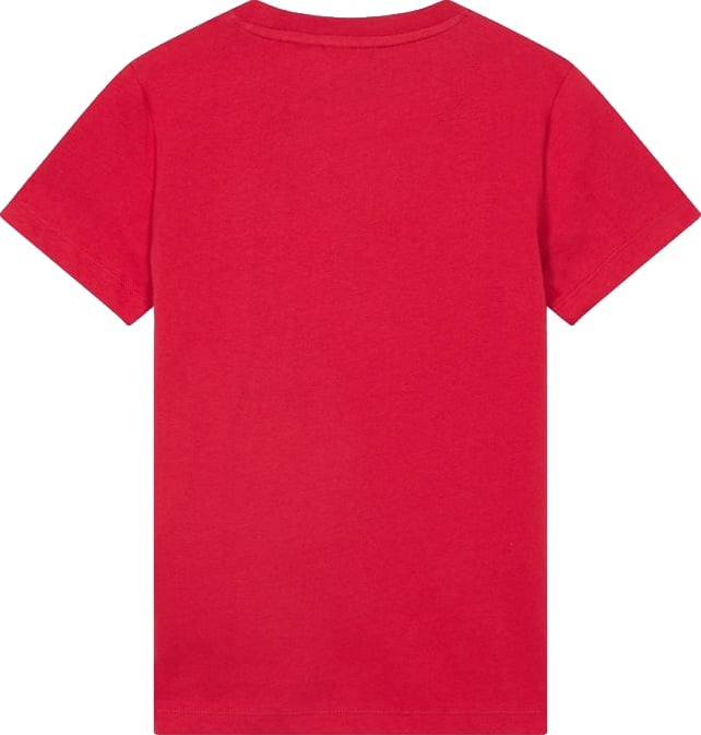 Boys' red T-shirt with double Iceberg logo
