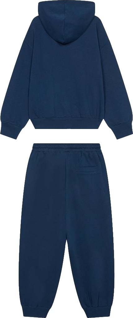 Boys' navy blue tracksuit with sweatshirt and trousers
