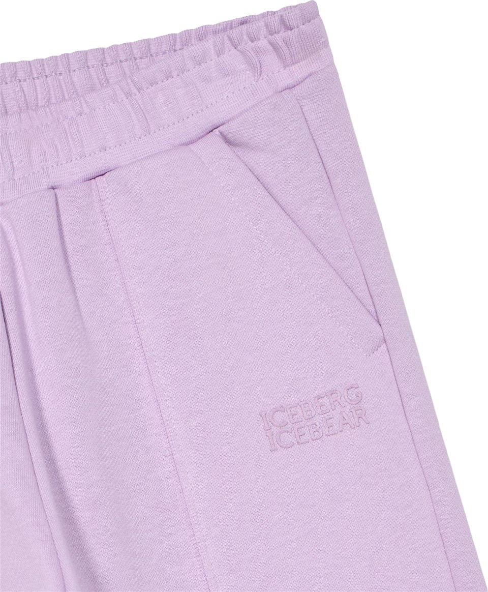 Girls' lilac jogging trousers