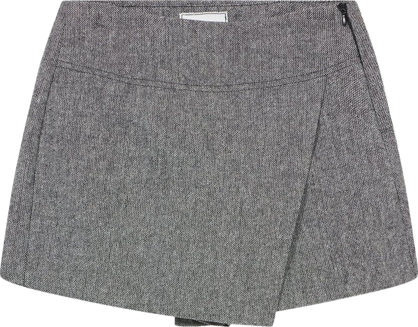 Girls' grey Bermuda shorts